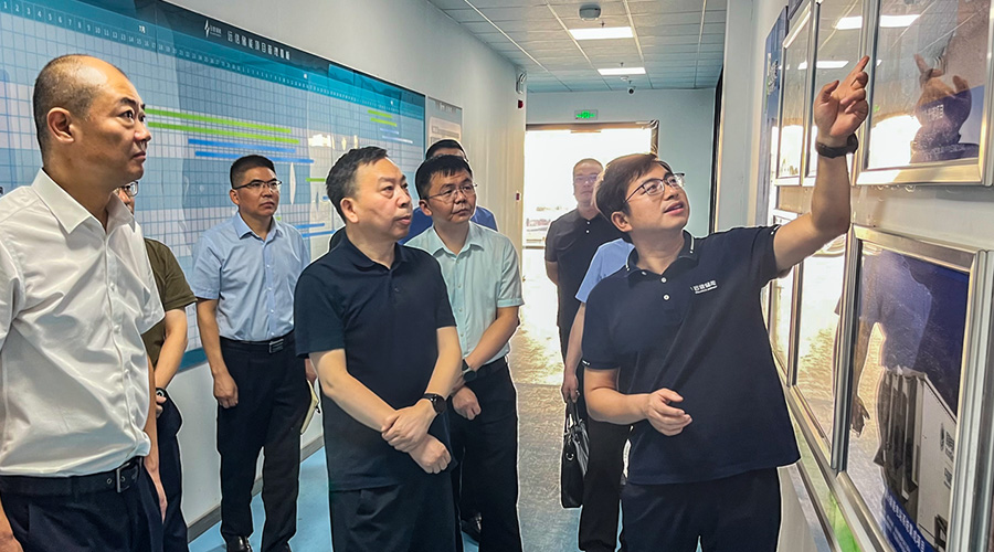 江苏省镇江市新区管委会领导莅临XPJ储能江苏工厂调研指导